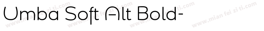 Umba Soft Alt Bold字体转换